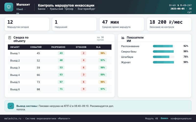 Отчёт за период — Система Малахит